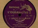 L'OISEAU LYRE(78RPM)(2discs)/ MOZART/ OUBRADOUS