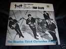 Beatles Official Fan Club 1965 Christmas Flexi ex/ex