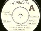 TEST PRESSING FRANKIE VALLI & FOUR SEASONS 