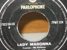 THE BEATLES : LADY MADONNA RARE PARLOPHONE 7