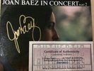 LP JOAN BAEZ IN CONCERT PART 2 SIGNED w/ CERTIFICATE