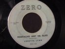 Loretta Lynn 45 ZERO Heartaches Meet Mr Blues RARE