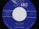 ALONZO SCALES - She's Gone 45 RPM WING 90020 - 1955
