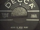 Johnny Carroll Rockabilly 45 Rock N' Roll Ruby Decca