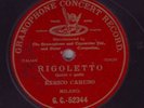 10” RED G&T – ENRICO CARUSO – RIGOLETTO 52344