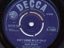 DAVE BERRY Don't Gimme No Lip Child RARE freakbeat HEAR