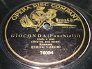 OPERA DISC COMPANY---ENRICO CARUSO---GIOCONDA---76094