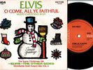 ELVIS PRESLEY O Come All Ye Faithful 1972 Aussie PS 7