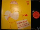 LP ALBAN BERG 7 SONGS PIECES FOR CLARINETS ON DIAL  8