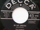 THE CHORALS In my dream  Canada '56 45 NM