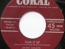 JOHNNY BURNETTE Tear it up ORIG Canada CORAL '56 45