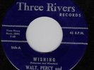 DOO-WOP  WALT, PERCY & THE TRACERS THREE RIVERS 45 RPM