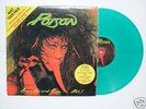 POISON - OPEN UP AND SAY AHH - GREEN VINYL LP - SCARCE