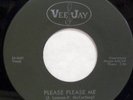 BEATLES PLEASE PLEASE ME VJ-581 RARE SILVER/BLK OVAL 7