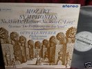 Mozart Symphony 35 36 Klemperer Aust Columbia SAXO 2436