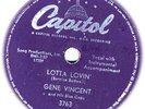 GENE VINCENT # 13 1957 78 rpm Lotta Lovin’/Wear  (EE-)