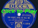 AL BOWLLY with ROY FOX BAND/DECCA F.2318/E+ COPY RARE