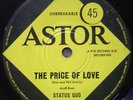 EARLY STATUS QUO  AUS MOD GARAGE PSYCH 45 PRICE OF LOVE
