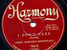 Harmony 763 JIMMY McHUGH'S BOSTONIANS I Don't Care N-