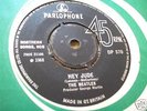 TOP BEATLES EXPORT 45 - HEY JUDE in EXCELLENT