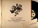 BRAHMS . 2 SONATES. Gartenlaub & Deplus.1 LP CFD 374