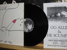 GG ALLIN EAT MY FUC LP punk/kbd/jabbers/scumfucs