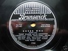 BILLIE HOLIDAY 'GUESS WHO' BRUNSWICK 7702 E+