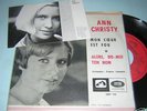 45t- ANN CHRISTY - jukebox promo + carte - belgique