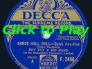 AL BOWLLY with ROY FOX on DECCA F.2486/E+ COPY & HOT
