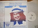 2LP George Harrison BEATLES Live in Vancouver