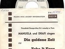 Sg. -  MANUELA & DRAFI  -  DIE GOLDENE ZEIT -  w. Promo