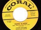Rare Canadian 45 THE COUNT VICTORS on Coral - Peepin'
