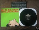 BIG BLACK songs about LP W/ TWO POSTERS Shellac Rapeman