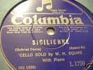 W H SQUIRES *Cello Solo  SICILIENNE * Ex Cond