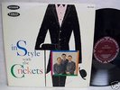 CRICKETS IN STYLE RARE STEREO '60 US MAROON CORAL LP NM