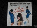 RONETTES Is This RARE Girl Group Soul PICTURE Sleeve 45