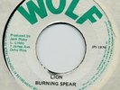 BURNING SPEAR Lion original Jamaican '76 Wolf 7