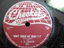 78 RPM CHECKER 856   J. B. LENIOR   DON'T TOUCH MY HEAD