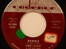LINK WRAY & HIS RAY MEN 45 CADENCE 1347 1958 RUMBLE