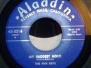 THE FIVE KEYS My Saddest Hour/Oh Babe on ALADDIN 3214