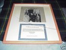 Rare framed signed album Bob Dylan COA Wow