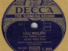ANNE SHELTON - Lilli Marlene 78 rpm disc **FREE P&P**
