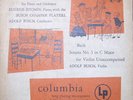 ADOLF BUSCH Solo ISTOMIN Bach   1950 COLUMBIA ML 4309