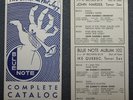 TEFTELLER Blue Note Orig Catalog 1940's Hot Jazz Swing