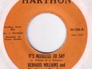 BERNARD WILLIAMS: ITS NEEDLESS TO SAY (HARTHON) NORTH