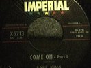 Earl King Rare R&B 45 Come On Parts 1 & 2 Imperial 5713