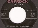 Hoyle Nix 45 Caprock Records Big Balls In Cowtown