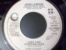 JOHN LENNON Starting Over US PROMO w/ MONO version + ps