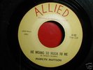 Marilyn Mattson 60's LA GIRLS IN GARAGE 45 BFTG PEBBLES