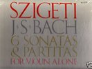 SZIGETI-BACH  6 SONATAS & PARTITAS FO VIOLIN SEALED BOX